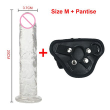 Load image into Gallery viewer, Strong Suction Cup Dildo Toy for Adult Erotic Soft Jelly Dildo Anal Butt Plug Realistic Penis G-spot Orgasm Sex Toys for Woman