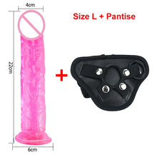 Load image into Gallery viewer, Strong Suction Cup Dildo Toy for Adult Erotic Soft Jelly Dildo Anal Butt Plug Realistic Penis G-spot Orgasm Sex Toys for Woman