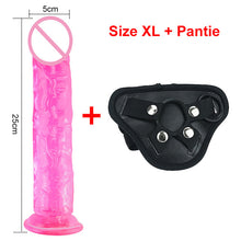 Load image into Gallery viewer, Strong Suction Cup Dildo Toy for Adult Erotic Soft Jelly Dildo Anal Butt Plug Realistic Penis G-spot Orgasm Sex Toys for Woman