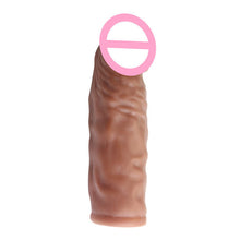 Load image into Gallery viewer, Realistic Penis Extension Cock Sleeve Reusable Silicone Penis Enlarger Delay Condoms For Men Dildo Enhancer Sex Toys
