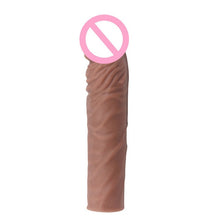 Load image into Gallery viewer, Realistic Penis Extension Cock Sleeve Reusable Silicone Penis Enlarger Delay Condoms For Men Dildo Enhancer Sex Toys
