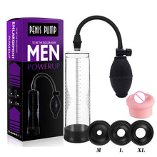 Load image into Gallery viewer, Effective Penis Pump Enlargement Vacuum Dick Extender Men Sex Toy Increase Length Enlarger Male Train Erotic Adult Sexy Product
