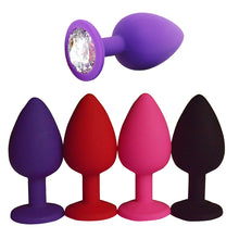 Load image into Gallery viewer, S/M/L 100%Silicone Butt Plug Anal Plugs Unisex Sex Stopper 3 Different Size Adult Toys for Men/Women Anal Trainer For Couples SM
