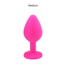 Load image into Gallery viewer, S/M/L 100%Silicone Butt Plug Anal Plugs Unisex Sex Stopper 3 Different Size Adult Toys for Men/Women Anal Trainer For Couples SM
