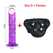 Load image into Gallery viewer, Strong Suction Cup Dildo Toy for Adult Erotic Soft Jelly Dildo Anal Butt Plug Realistic Penis G-spot Orgasm Sex Toys for Woman
