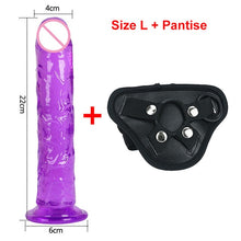 Load image into Gallery viewer, Strong Suction Cup Dildo Toy for Adult Erotic Soft Jelly Dildo Anal Butt Plug Realistic Penis G-spot Orgasm Sex Toys for Woman
