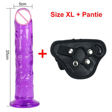 Load image into Gallery viewer, Strong Suction Cup Dildo Toy for Adult Erotic Soft Jelly Dildo Anal Butt Plug Realistic Penis G-spot Orgasm Sex Toys for Woman
