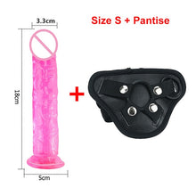 Load image into Gallery viewer, Strong Suction Cup Dildo Toy for Adult Erotic Soft Jelly Dildo Anal Butt Plug Realistic Penis G-spot Orgasm Sex Toys for Woman

