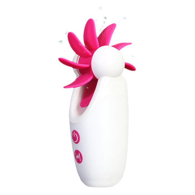 Meselo 7 Speeds Rotation Vibrating Licking Toy Oral Rolling Sex Tongue   IsoldeIsolde